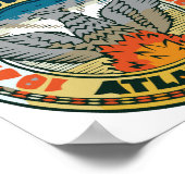 Zegel van Atlanta, Georgia Poster (Hoek)