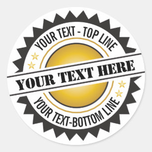 Zegel van Award of Prijs zwart en goud