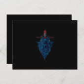 Zegel van Baphomet Geit van Mendes Satan Donkere G Uitnodiging Briefkaart (Voorkant / Achterkant)
