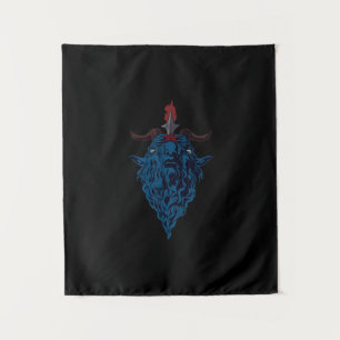 Zegel van Baphomet Geit van Mendes Satan Donkere G Wandkleed