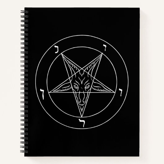 Zegel van Baphomet Notitieboek (Voorkant)