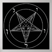 Zegel van Baphomet Poster (Voorkant)