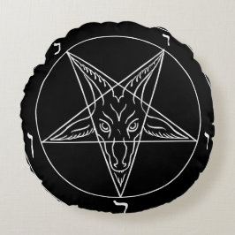 Zegel van Baphomet Rond Kussen