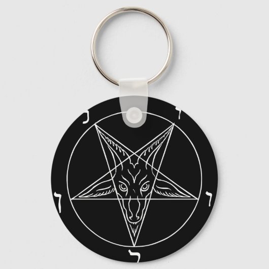 Zegel van Baphomet Sleutelhanger (Voorkant)