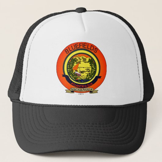 Zegel van Bluefields, Nicaragua Trucker Pet (Voorkant)