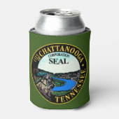Zegel van Chattanooga, Tennessee Blikjeskoeler (Blikje Voorkant)