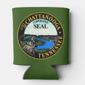 Zegel van Chattanooga, Tennessee Blikjeskoeler (Achterkant)