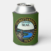 Zegel van Chattanooga, Tennessee Blikjeskoeler (Blikje Achterkant)