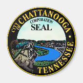 Zegel van Chattanooga, Tennessee Magnet (Voorkant)