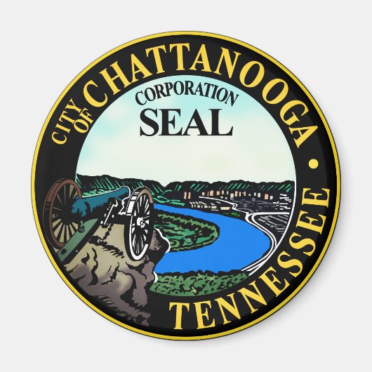 Zegel van Chattanooga, Tennessee Magnet (Voorkant)