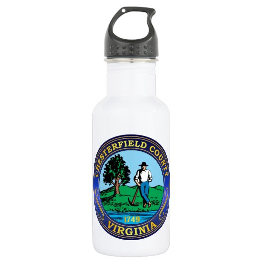 zegel van Chesterfield County Waterfles (Voorkant)