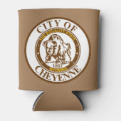 Zegel van Cheyenne, Wyoming Blikjeskoeler (Voorkant)