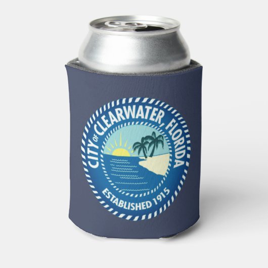 Zegel van Clearwater, Florida Blikjeskoeler (Blikje Achterkant)
