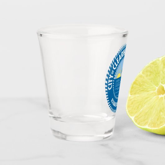 Zegel van Clearwater, Florida Shot Glas (Links)