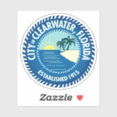 Zegel van Clearwater, Florida Sticker (Vel)