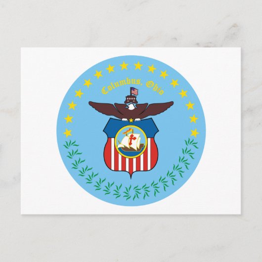 Zegel van Columbus, Ohio Briefkaart (Voorkant)