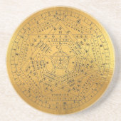 Zegel van de aartsengelen, zegel van God, Sigillum Zandsteen Onderzetter (Voorkant)