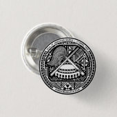 Zegel van de Amerikaanse Samoa Ronde Button 3,2 Cm (Voorkant /achterkant)