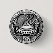 Zegel van de Amerikaanse Samoa Ronde Button 3,2 Cm (Voorkant)