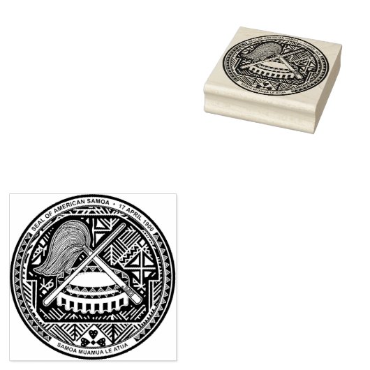 Zegel van de Amerikaanse Samoa Rubberstempel (Gestempeld)