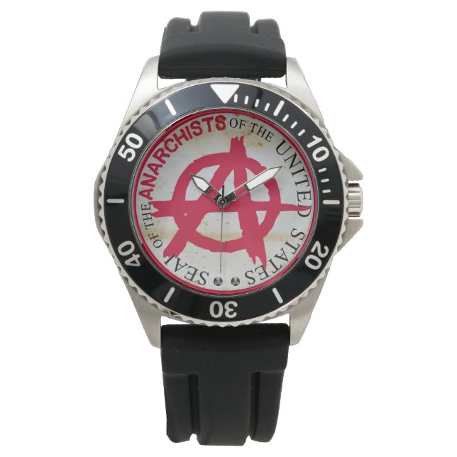 Zegel van de Anarchisten van de Verenigde Staten Horloge (Voorkant)