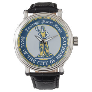 Zegel van de Borough of Brooklyn, New York Horloge