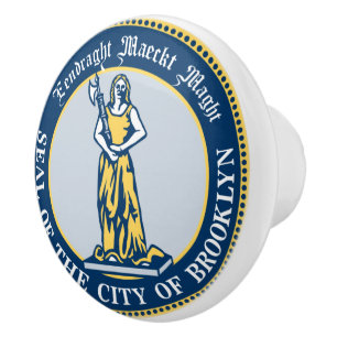 Zegel van de Borough of Brooklyn, New York Keramische Knop