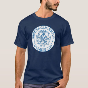 Zegel van de Borough of Manhattan, NYC T-shirt