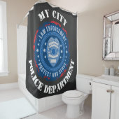 Zegel van de douane-politie douchegordijn (In situ)