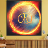 Zegel van de Godgewijde Identiteit Canvas Afdruk (Insitu (Woonkamer))