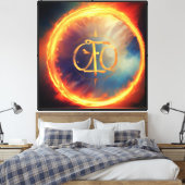Zegel van de Godgewijde Identiteit Canvas Afdruk (Insitu (Slaapkamer))