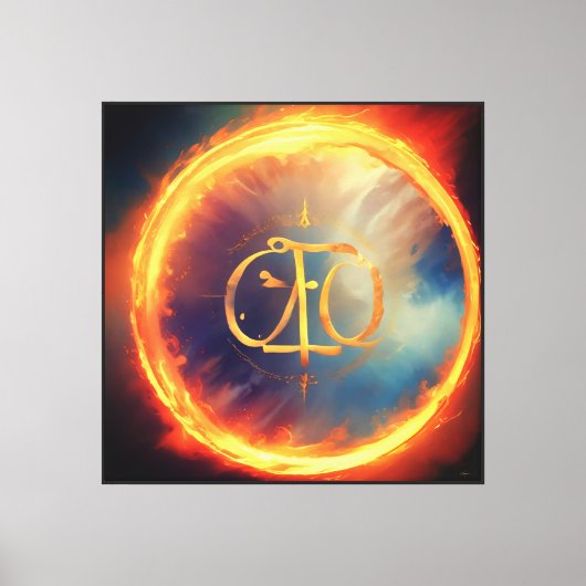 Zegel van de Godgewijde Identiteit Canvas Afdruk (Voorkant)