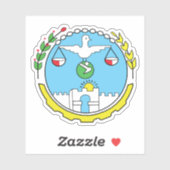 Zegel van de Harari-regio, Ethiopië Sticker (Vel)