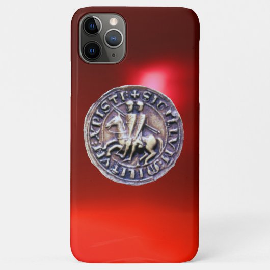 ZEGEL VAN DE KNIGHTS TEMPLAR Red Case-Mate iPhone Case (Achterkant)