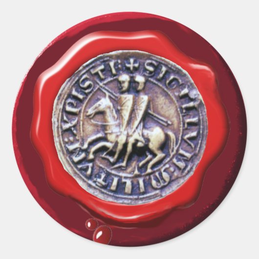ZEGEL VAN DE KNIGHTS TEMPLAR RED WAX SEAL (Voorkant)