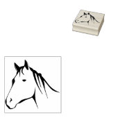 zegel van de paardenkop rubberstempel (Gestempeld)