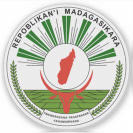 Zegel van de Republiek Madagaskar (1993-1998) Sticker