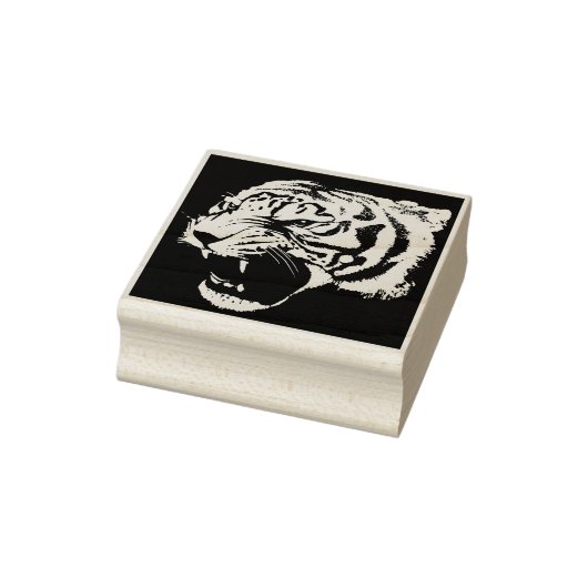 zegel van de silhouette tijger rubberstempel (Stempel)