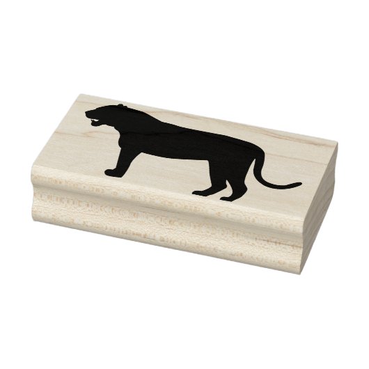 zegel van de silhouette tijger rubberstempel (Stempel)