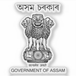 Zegel van de staat Assam, India Sticker