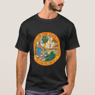 zegel van de staat Florida Miami Tampa O T-shirt