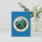 Zegel van de staat Indiana Briefkaart (Staand voorkant)