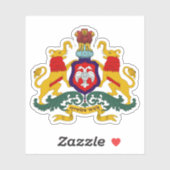 Zegel van de staat Karnataka, India Sticker (Vel)