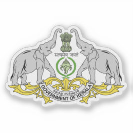 Zegel van de staat Kerala, India Sticker