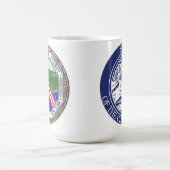 Zegel van de stad Buffalo/zegel van de provincie E Koffiemok (Center)