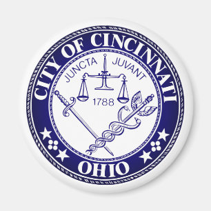 Zegel van de stad Cincinnati, Ohio Magneet