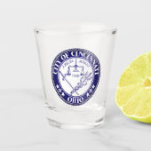 Zegel van de stad Cincinnati, Ohio Shot Glass Shot Glas (Voorkant)