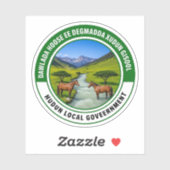 Zegel van de stad Hudun, Somalië Sticker (Vel)