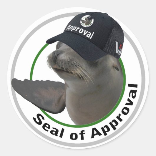 Zegel van de sticker van de goedkeuring (Voorkant)