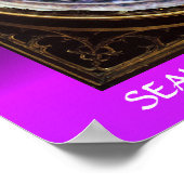 ZEGEL VAN DE TEMPELIER paars edelsteen Poster (Hoek)